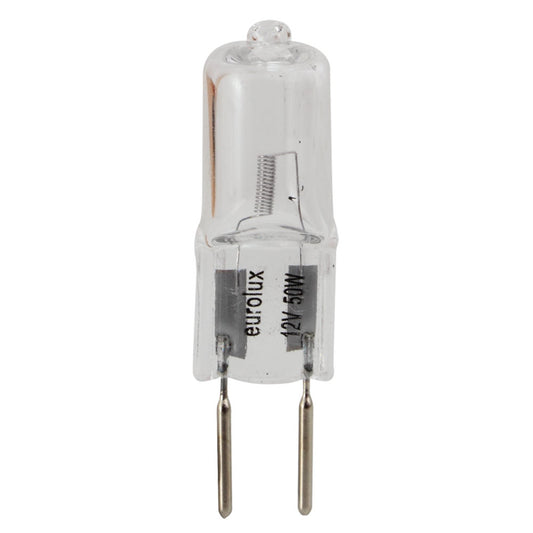 Eurolux G4 50W 12V Clear Bi-Pin Halogen Bulb