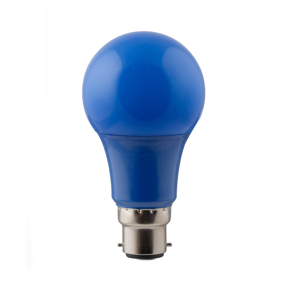 Eurolux Blue Colour B22 7W Globe LED Bulb