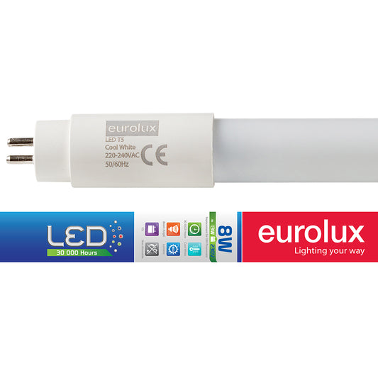 Eurolux Cool White G5 8W Opal T5 LED Tube