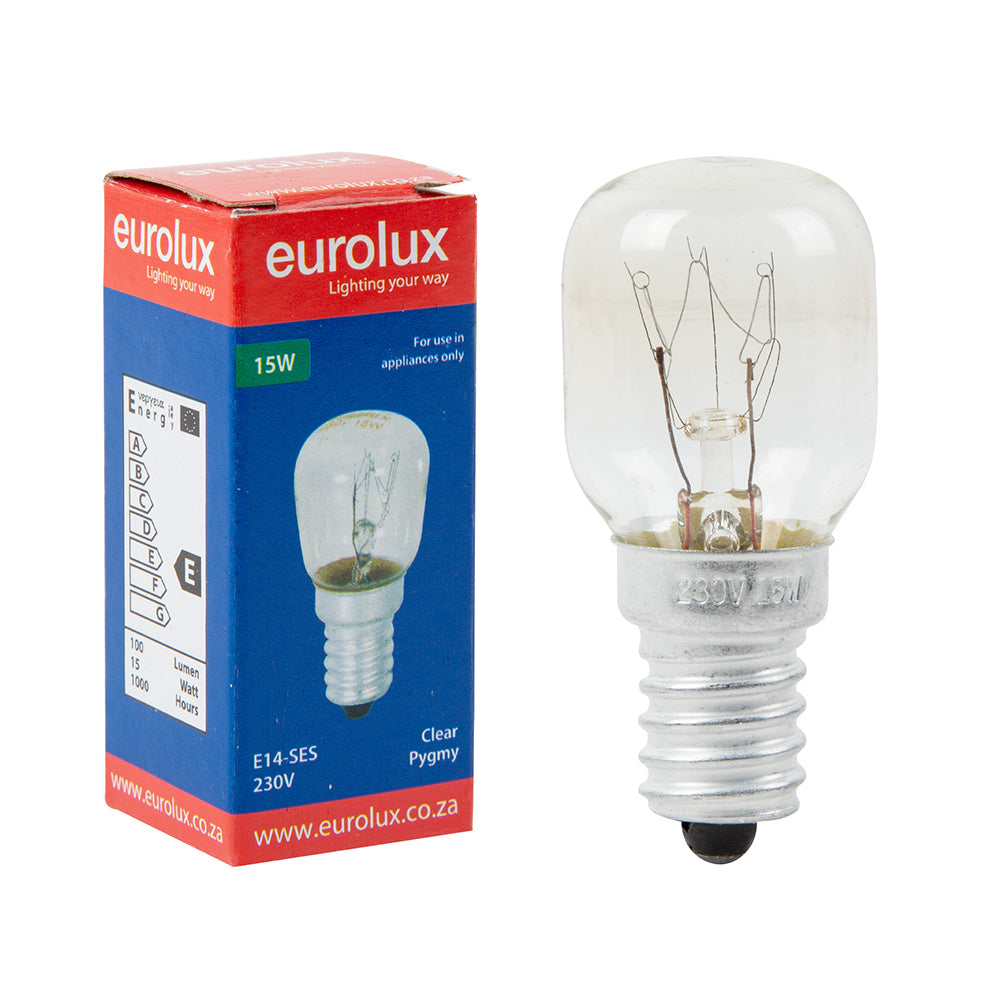 Eurolux E14 15W Clear Pygmy Incandescent Bulb