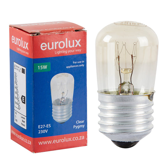 Eurolux E27 15W Clear Pygmy Incandescent Bulb