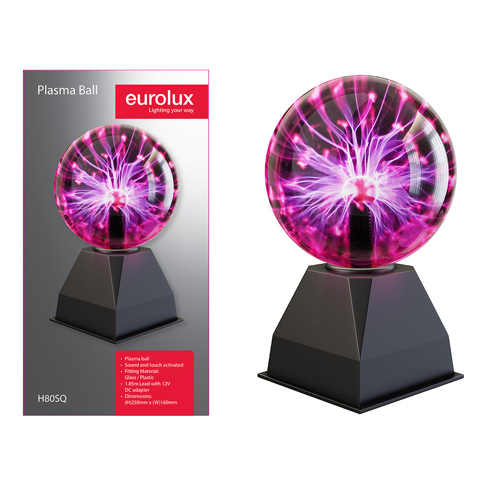 Eurolux 6' Plasma Ball with Sound Sensor Lamp