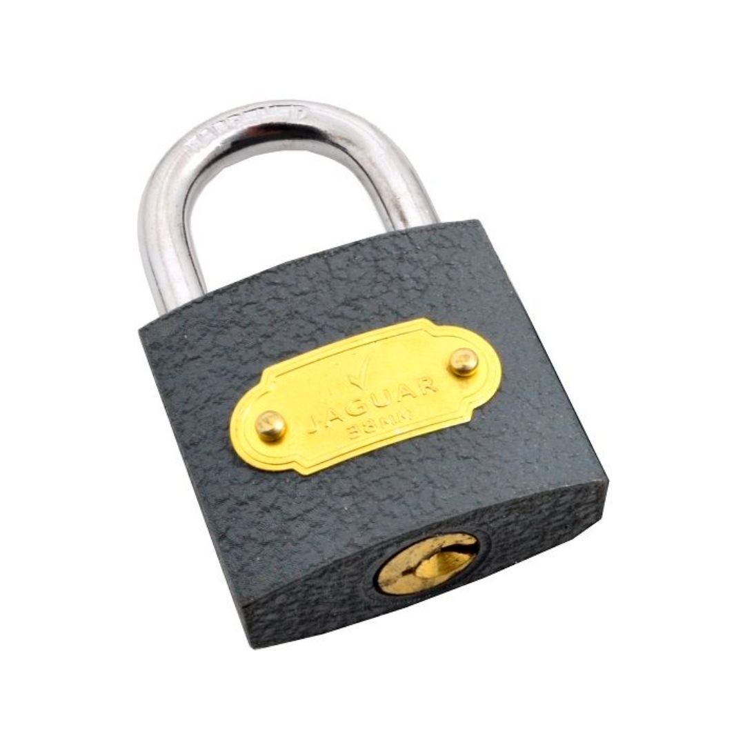 Jaguar 38mm Iron Padlock – Heavy-Duty Security Lock | Clamshell Pack