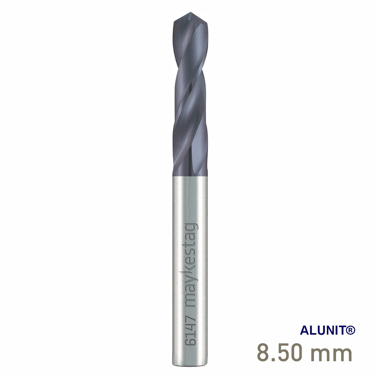 Maykestag Solid Carbide Stub Drill 8.5mm Short Series DIN 6539 ALUNIT