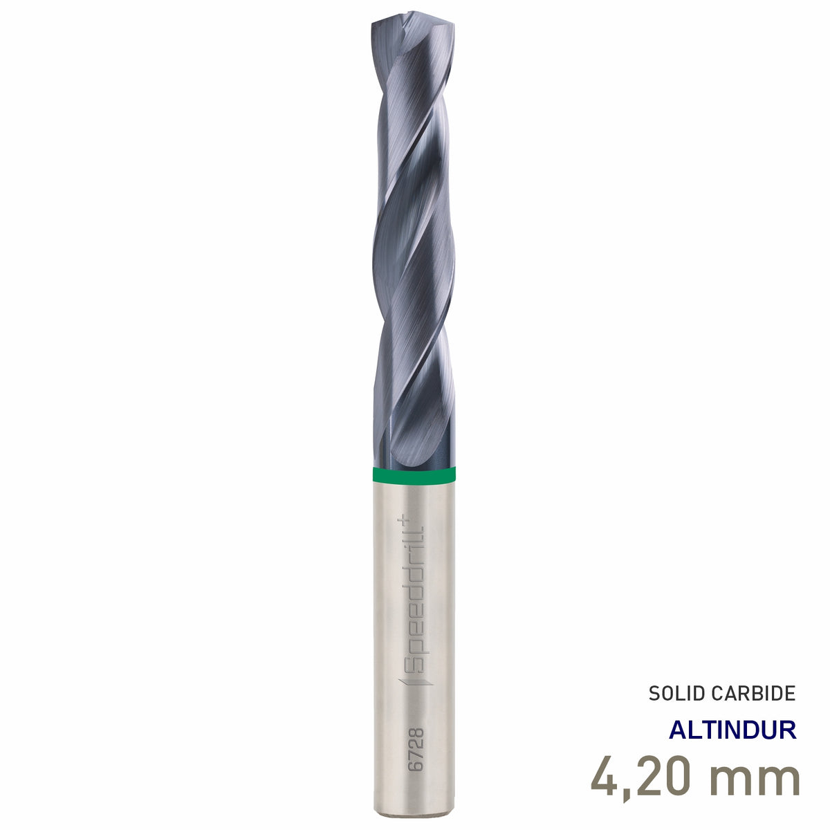 Maykestag Speeddrill+ Universal Solid Carbide Stub Drill ALTINDUR 4.20mm DIN 6537K 3xD