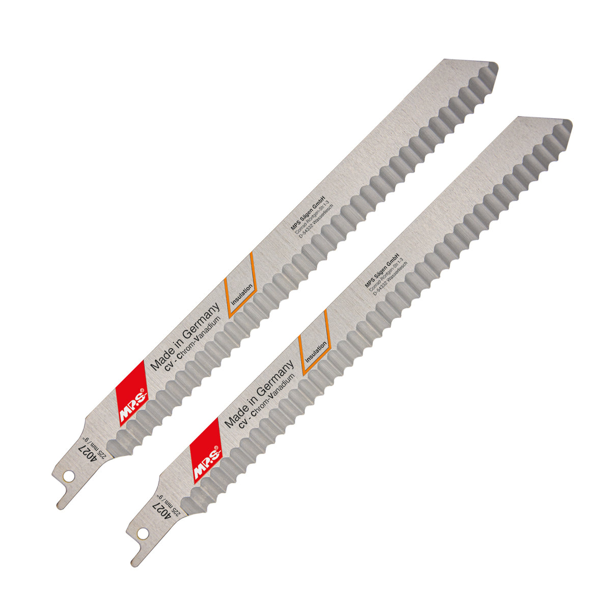Sabre Saw Wave Blade Cork, Rubber, Fibre Board 205mm 2/pack