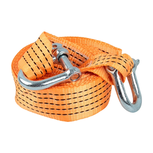 Moto Quip 2000 KG Towing Strap – Heavy-Duty Tow Rope with D-Shackles