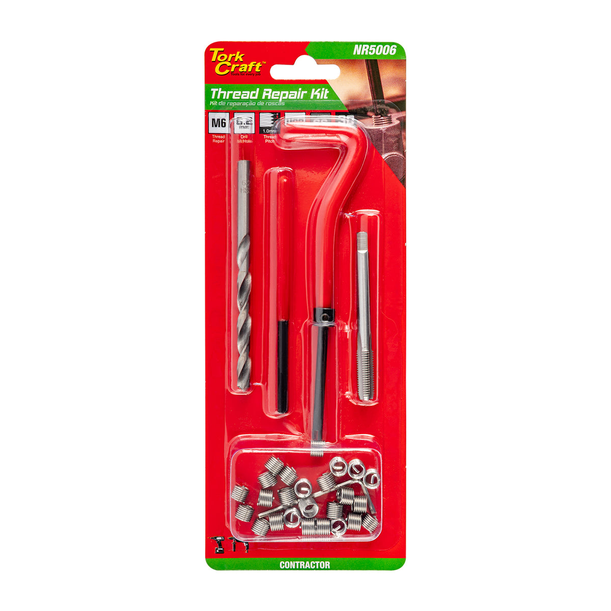 Thread Repair Kit 29pc M6 X 1.0 X 1.5d Internal Thread Carded