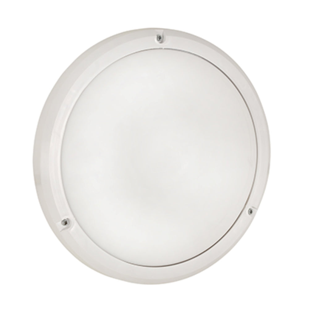 Radiant Bulkhead Eco White Opal E27 1x15w