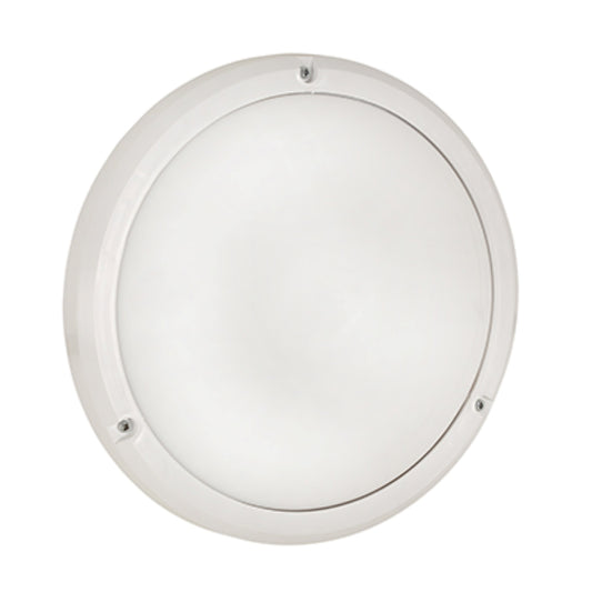 Radiant Bulkhead Eco White Opal E27 1x15w