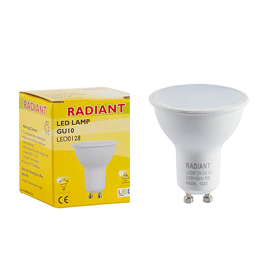 Radiant Downlight GU10 Frosted Lens 5w LED Daylight 6500K Non Dimmable N