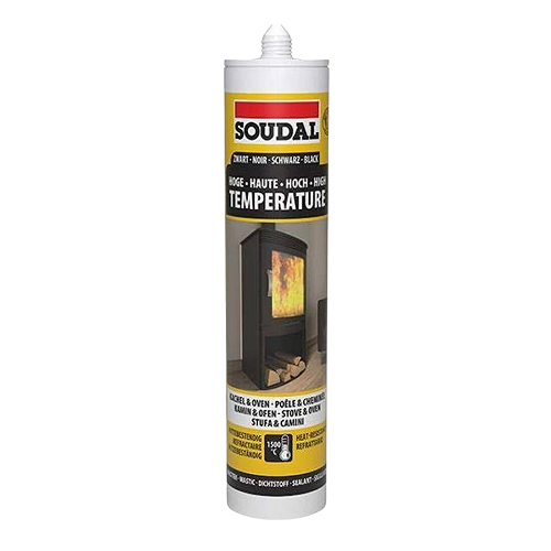 Soudal 290ml High Temperature Sealant Black