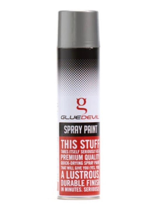 Gluedevil 300ml Metallic Silver Spray Paint