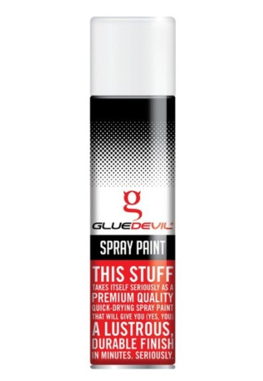 Gluedevil 300ml Gloss White Spray Paint