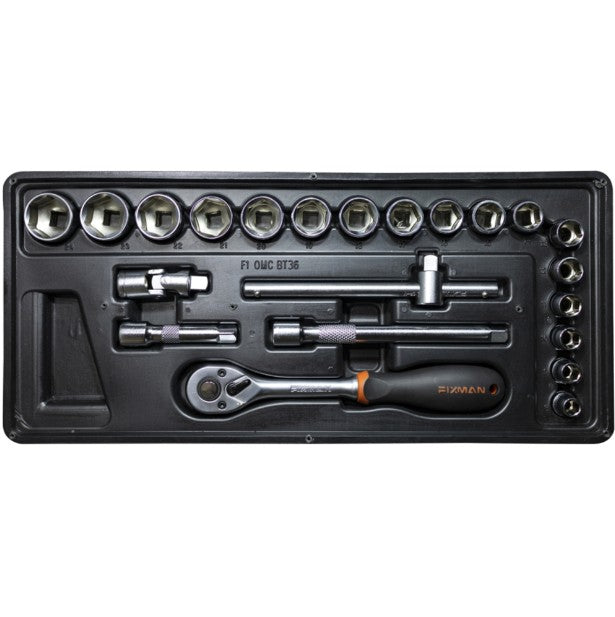 FIXMAN 22-PC 3/8' DR.SOCKETS & ACCESSORIES
