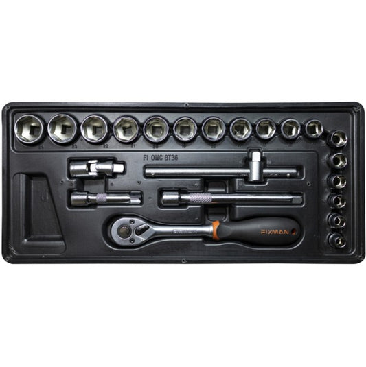 FIXMAN 22-PC 3/8' DR.SOCKETS & ACCESSORIES