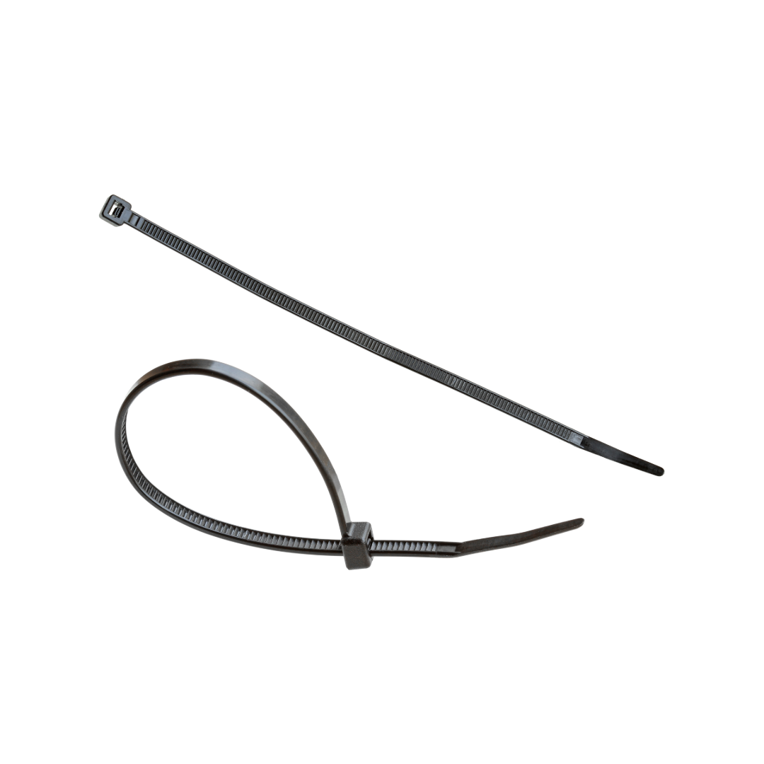 T50R Black Cable Tie | 200mm Heavy-Duty Nylon