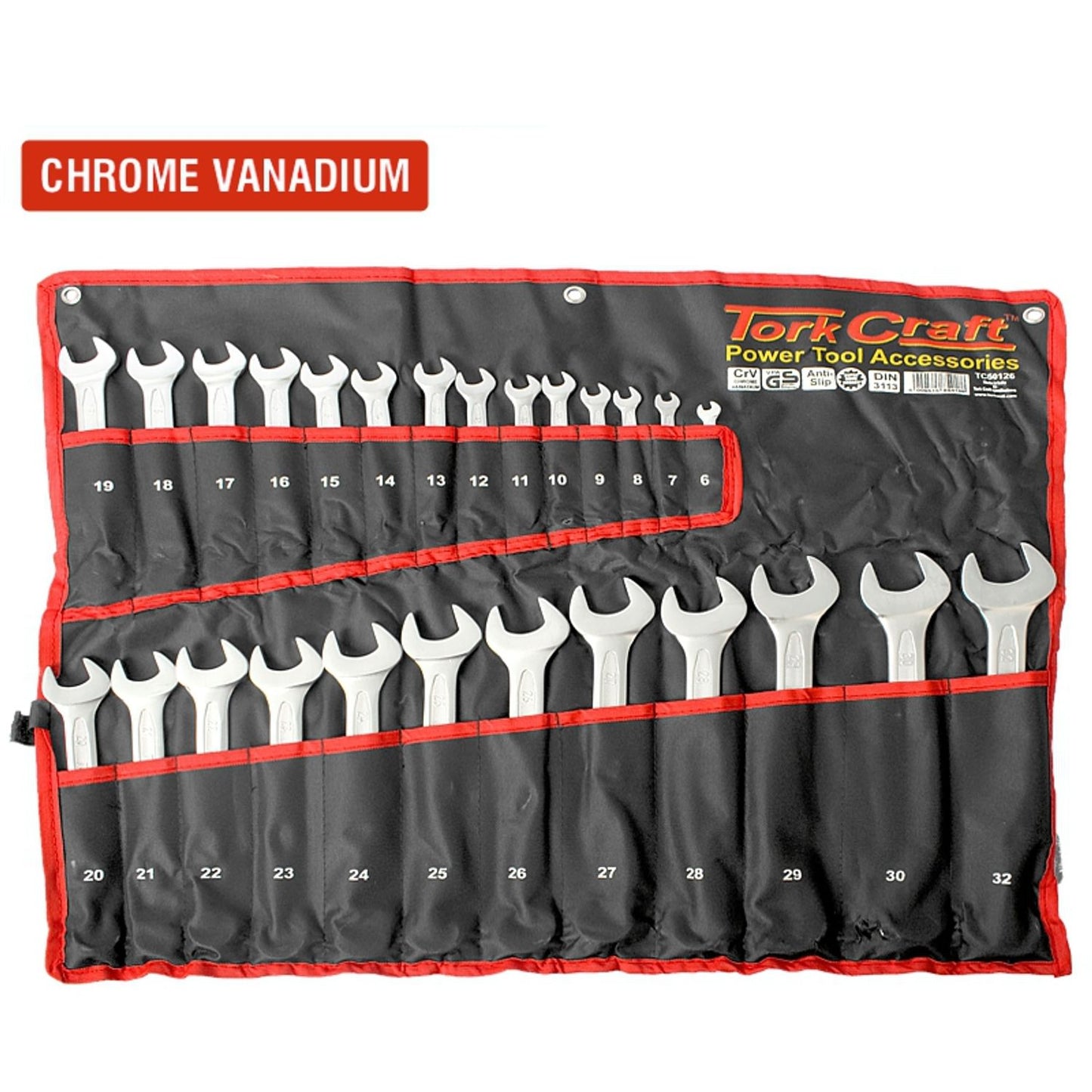 26PCS COMBINATION SPANNER SET 6-32MM