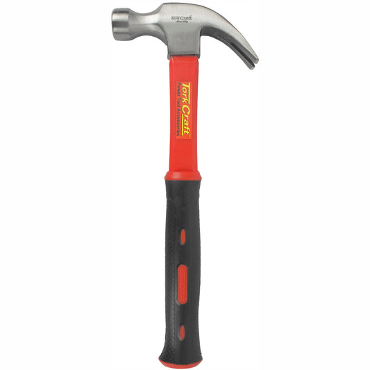 HAMMER CLAW 570G (20OZ) FIBREGLASS HANDLE 295MM & FULL POL HEAD