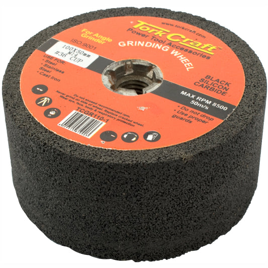GRINDING WHEEL 100X50MM M14 BORE - #36CUP - ANGLE GRINDER
