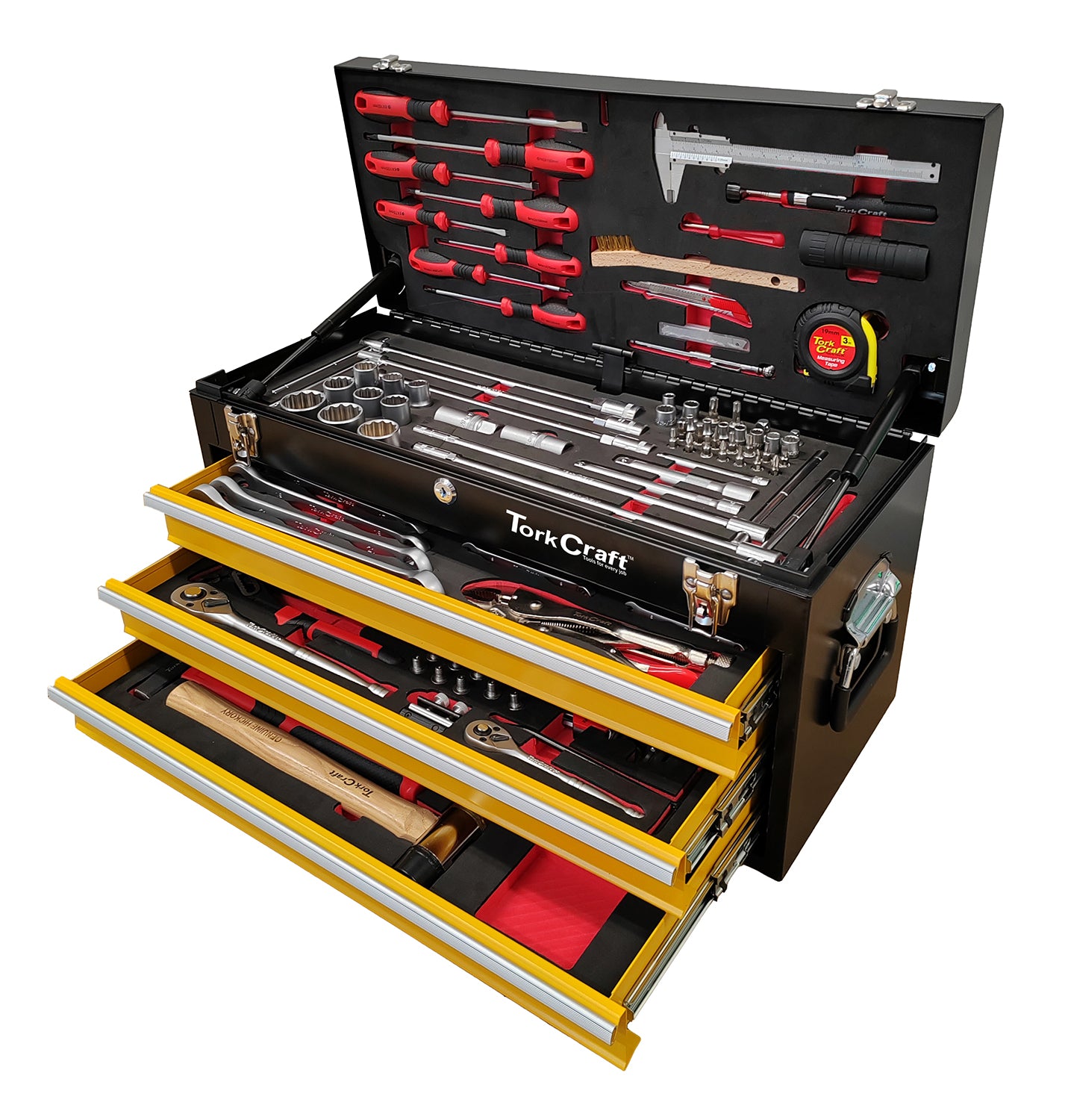 TOP BOX 127PC 3 DRAWER & TOP TRAY 600X250X320MM TRACKBOX 2.0 TOOL BOX