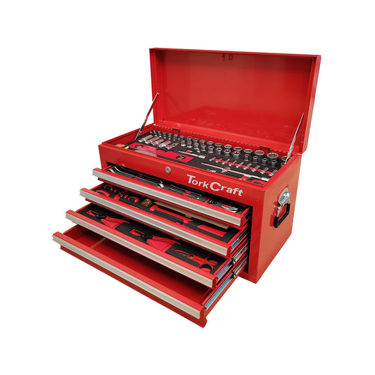 TOP BOX 254PC 4 DRAWER & TOP TRAY 660X310X380MM PRO TOOL BOX