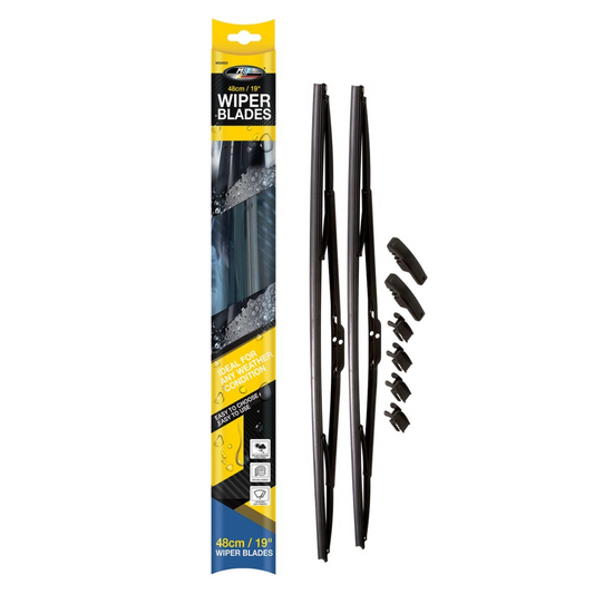 Wiper Blade 48cm (19") Pair – Streak-Free & All-Weather Performance