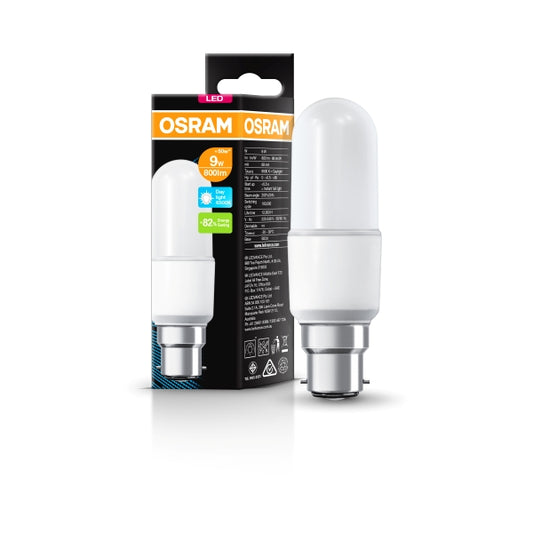 Osram 9w LED Stick Bulb 6500k B22 - 10 Pack