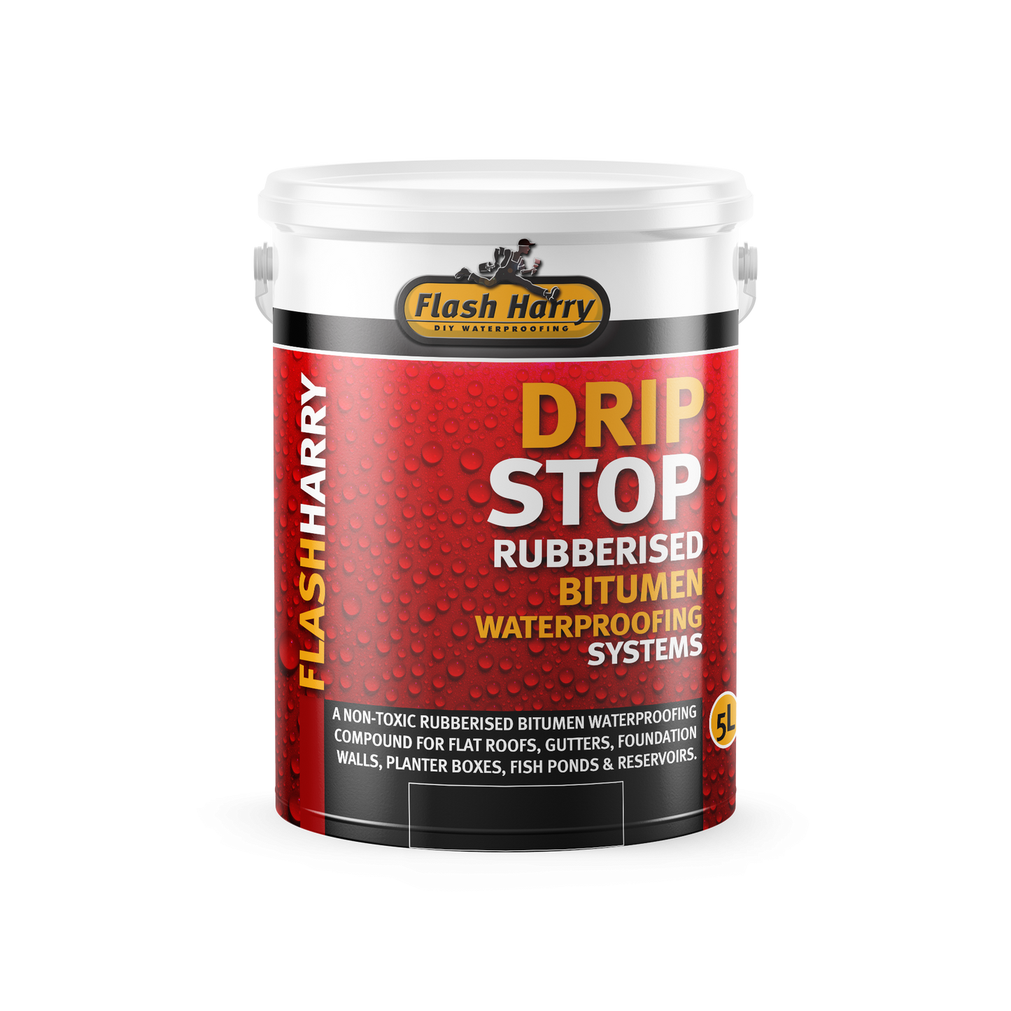 Flash Harry 25LT Drip Stop Waterproofing Black