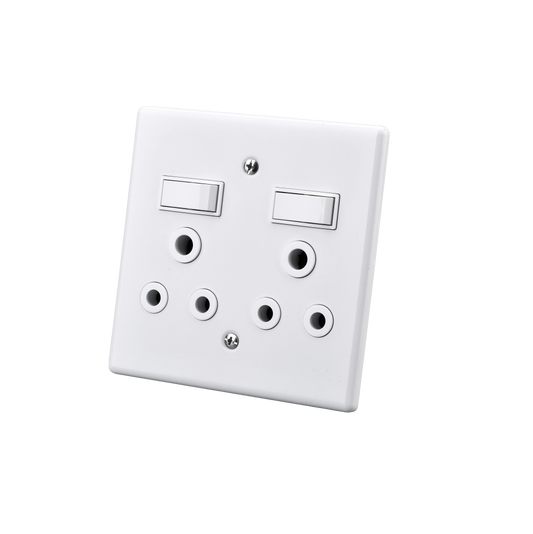 Electricmate 4x4 Steel Double Socket Plug