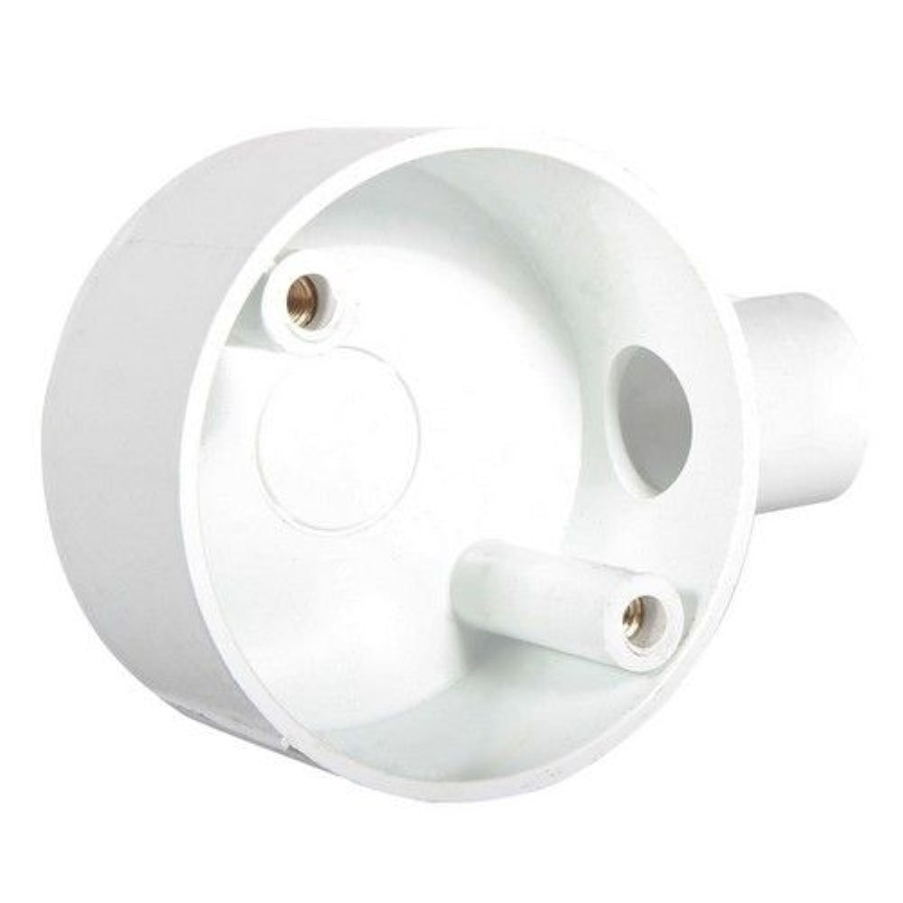 Eurolux 20mm 1 Way PVC Junction Box White