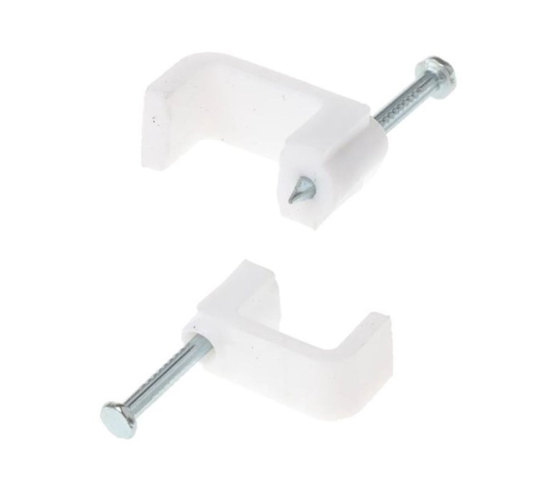 Waco 10.5mm Flat Cable Clips 100 Pack