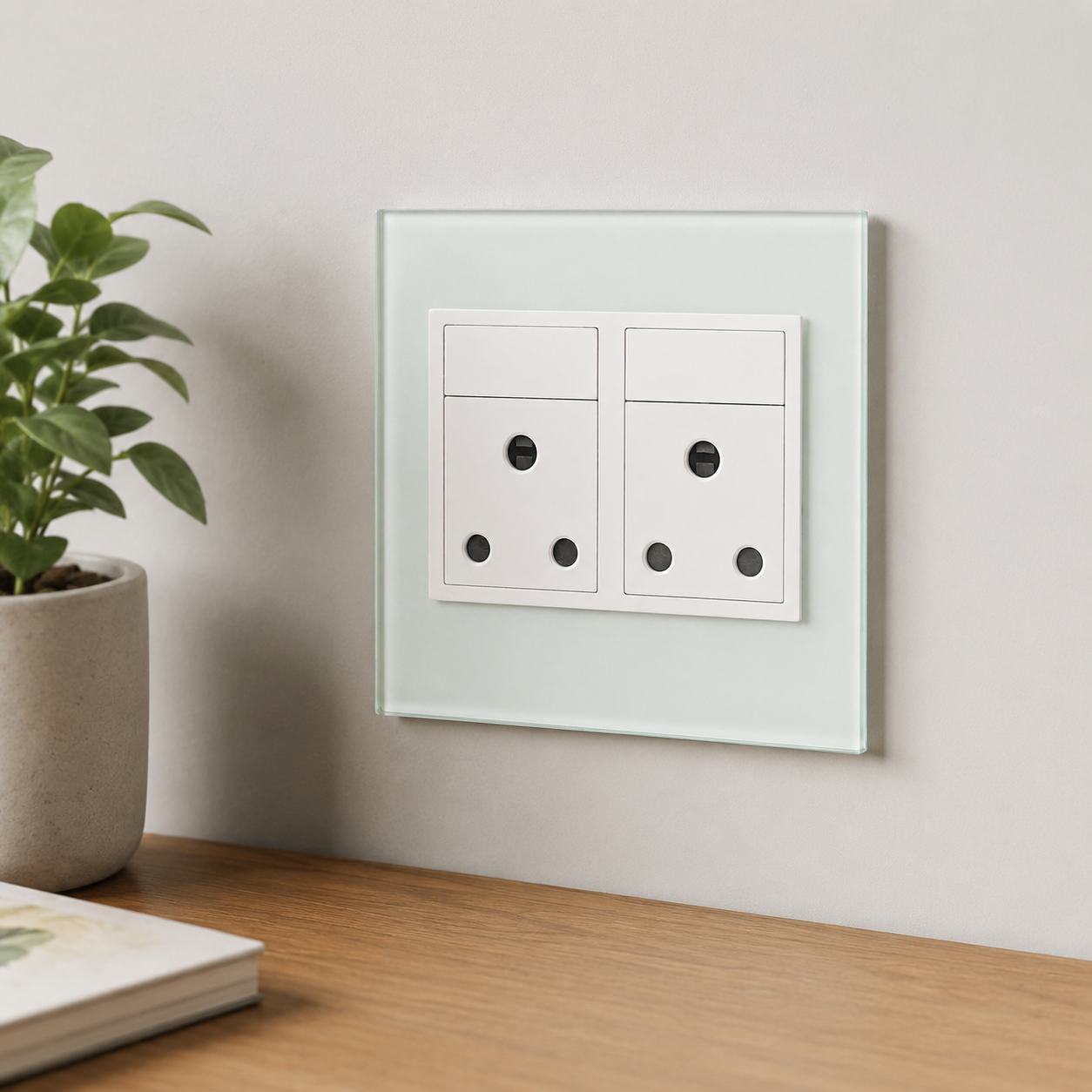 Onesto Matrix Lime Glass Double Wall Plug