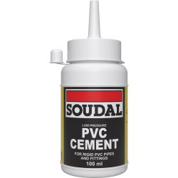 Soudal 100ml Low Pressure PVC Cement Glue