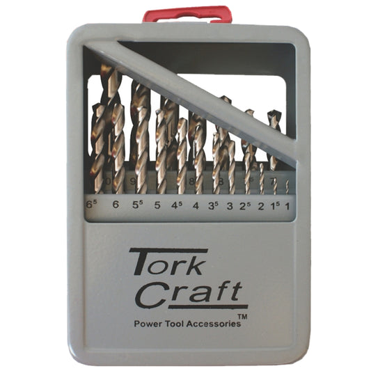 Torkcraft 19 Piece HSS Ground Steel Drill Bit Set