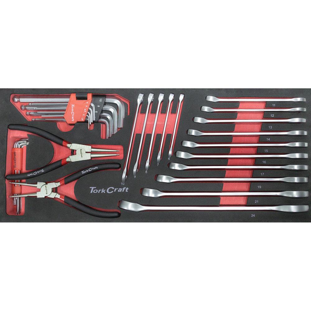 TOOL BOX 154 PCE 3 DRAWER & TOP TRAY 535X255 X 315MM TRACK BOX