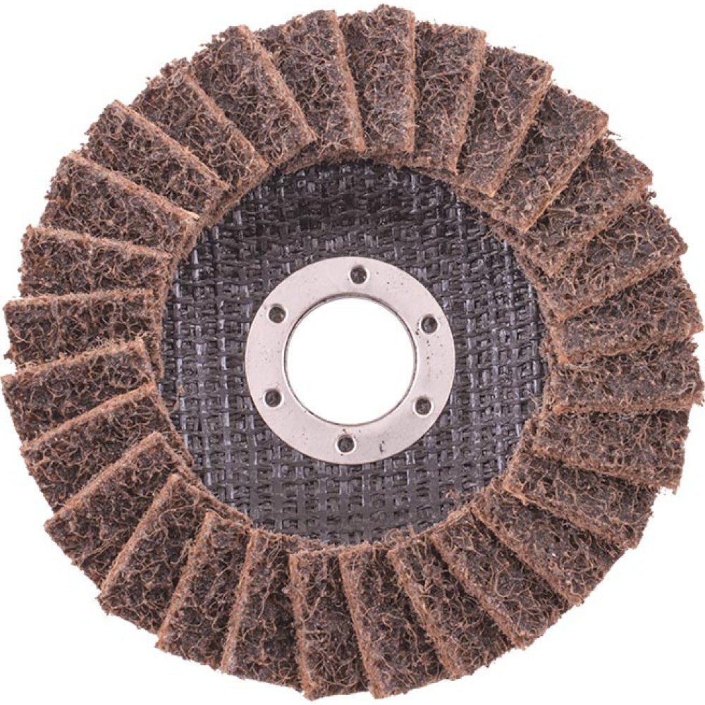 FLAP DISC NON WOVEN 115X22 COARSE YELLOW TCFD