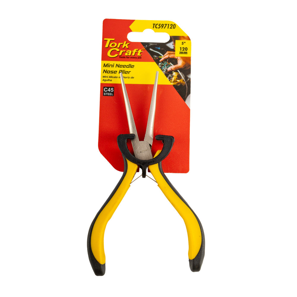 PLIER MINI NEEDLE NOSE 120MM MICRO