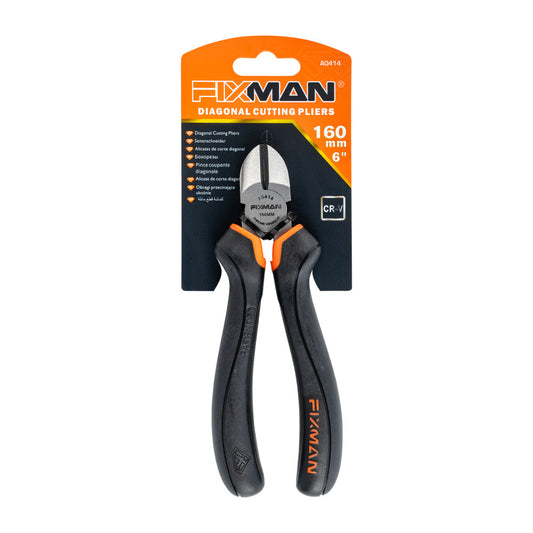 FIXMAN INDUSTRIAL DIAGONAL SIDE CUTTING PLIERS 6' 170MM