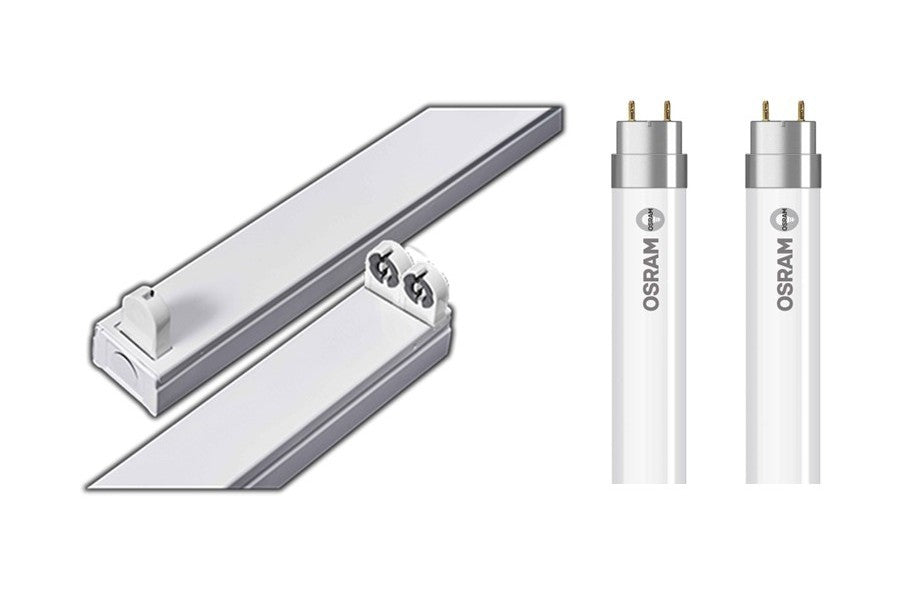 Krelum 4FT 1.2MT Double LED Fitting With Osram 6500K LED Tubes