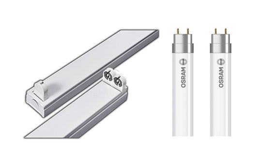 Krelum 4FT 1.2MT Double LED Fitting With Osram 6500K LED Tubes