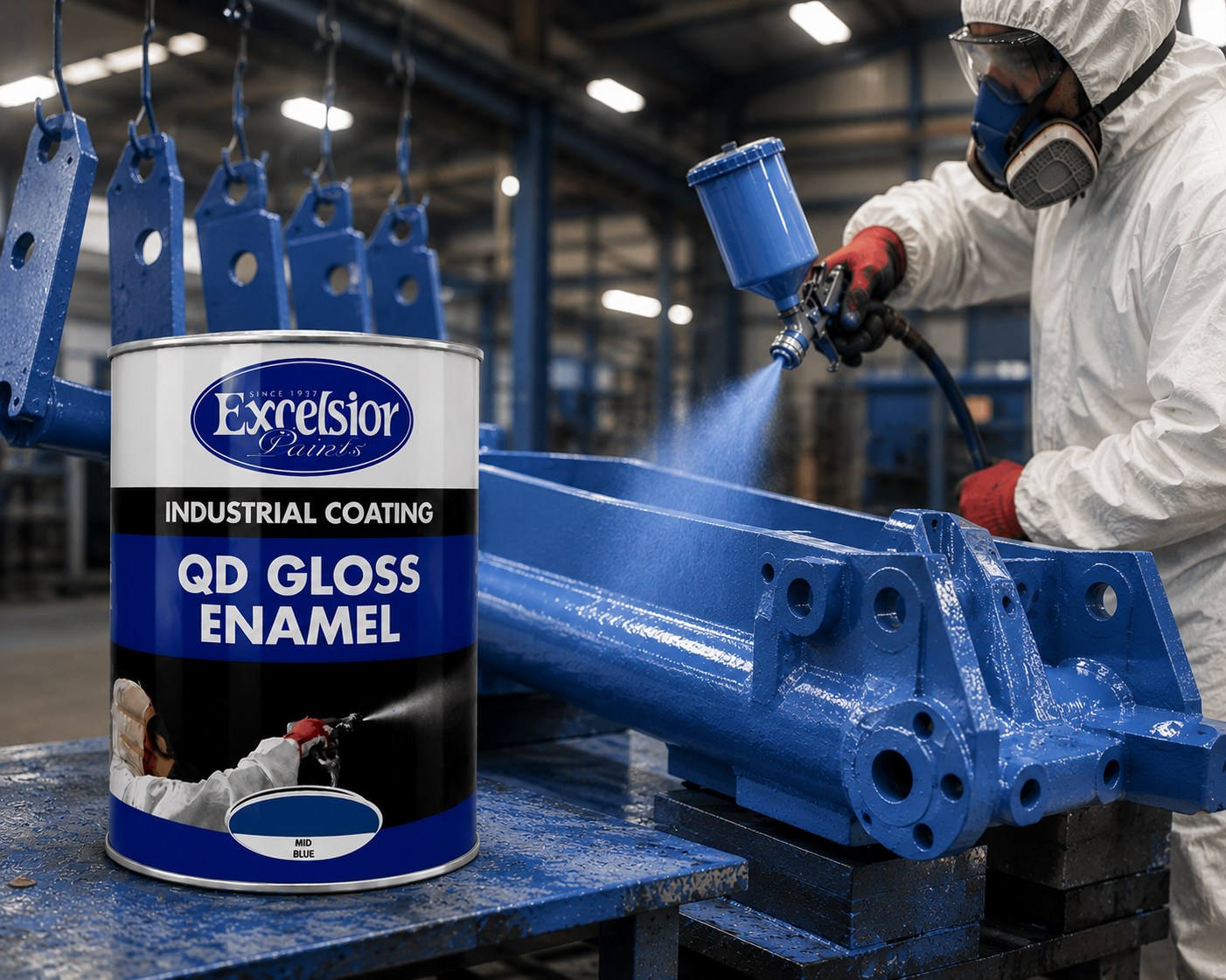 Excelsior 1lt QD Gloss Enamel - Mid Blue