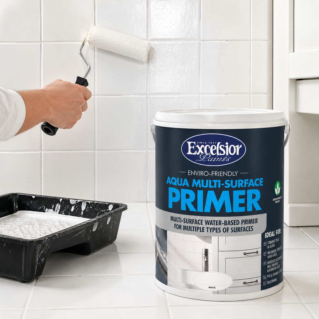 Excelsior 1lt Aqua Multi-Surface Primer - White