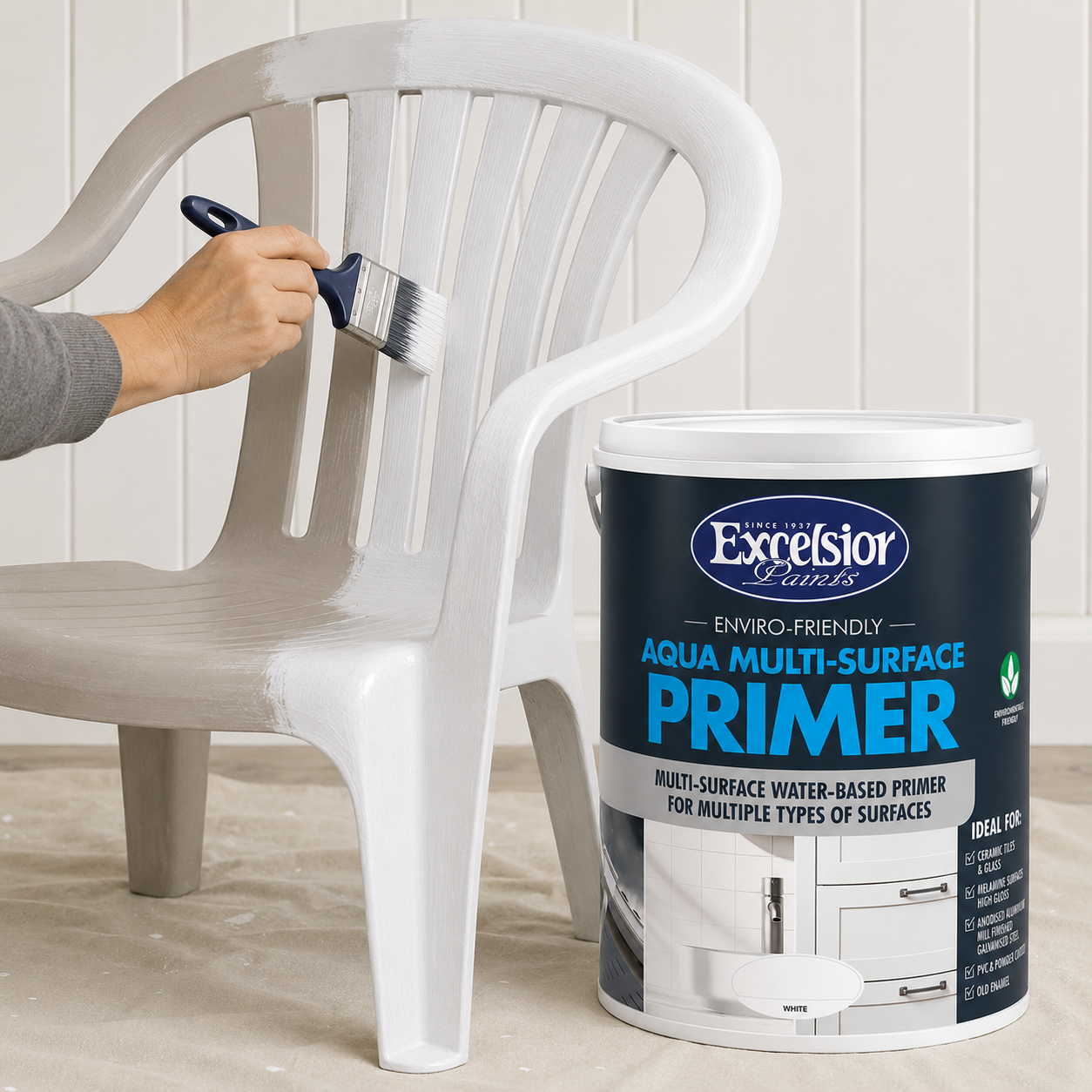 Excelsior 1lt Aqua Multi-Surface Primer - White