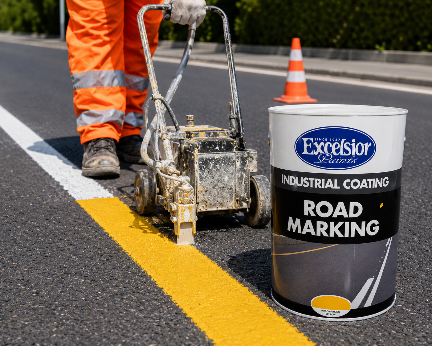 Excelsior 5lt Road Marking Paint - Yellow