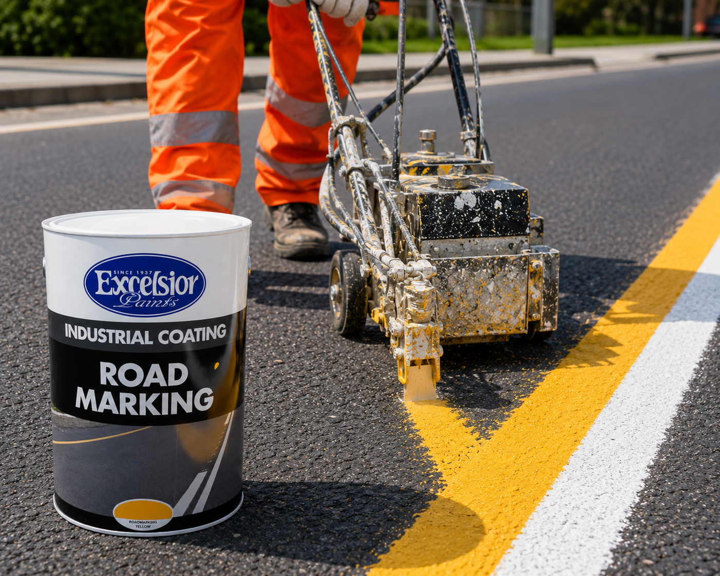 Excelsior 5lt Road Marking Paint - Yellow