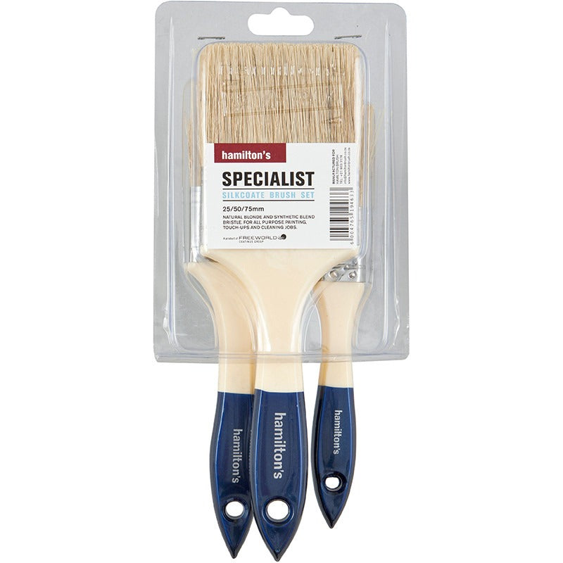 Silkcoate 3-Paint Brush Set