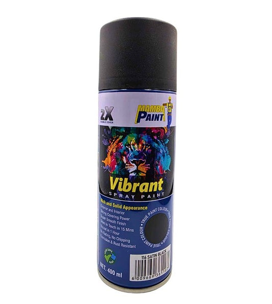 Black Mamba Satin Black Spray Paint - 400ml